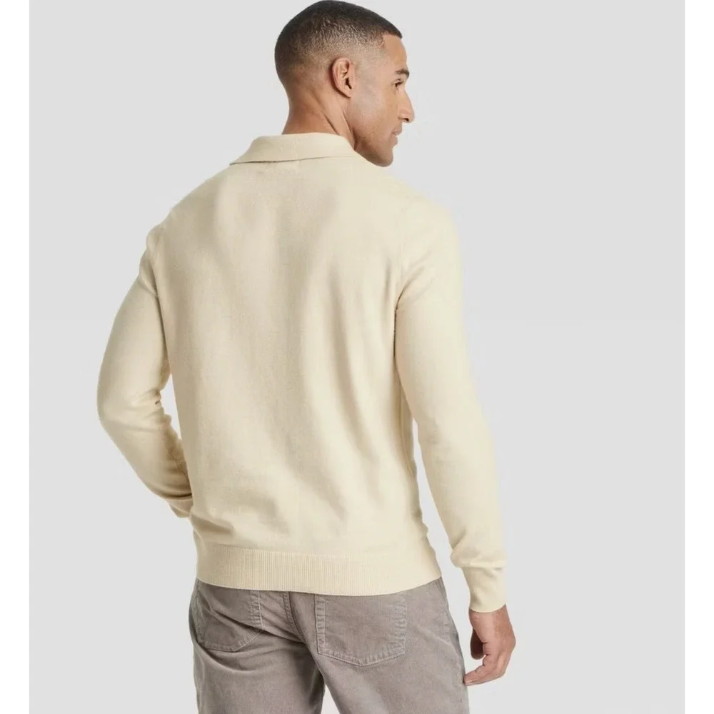 Goodfellow & Co Mens Long‎ Sleeve Tan Sweater Size Large